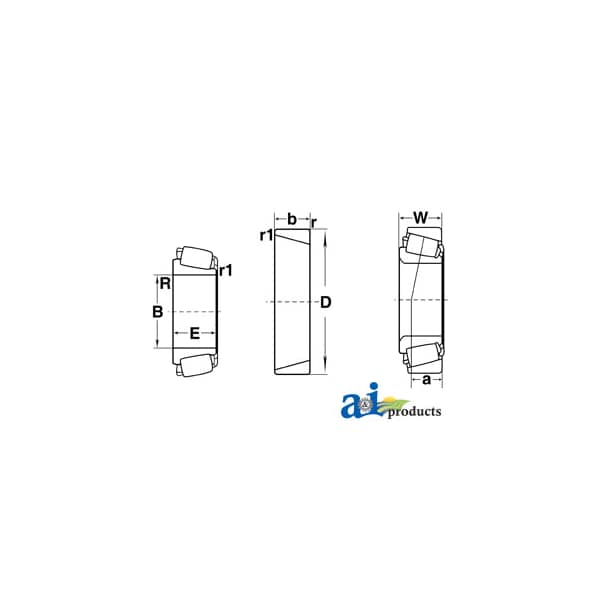 Cup, Tapered Bearing 3 X3 X2